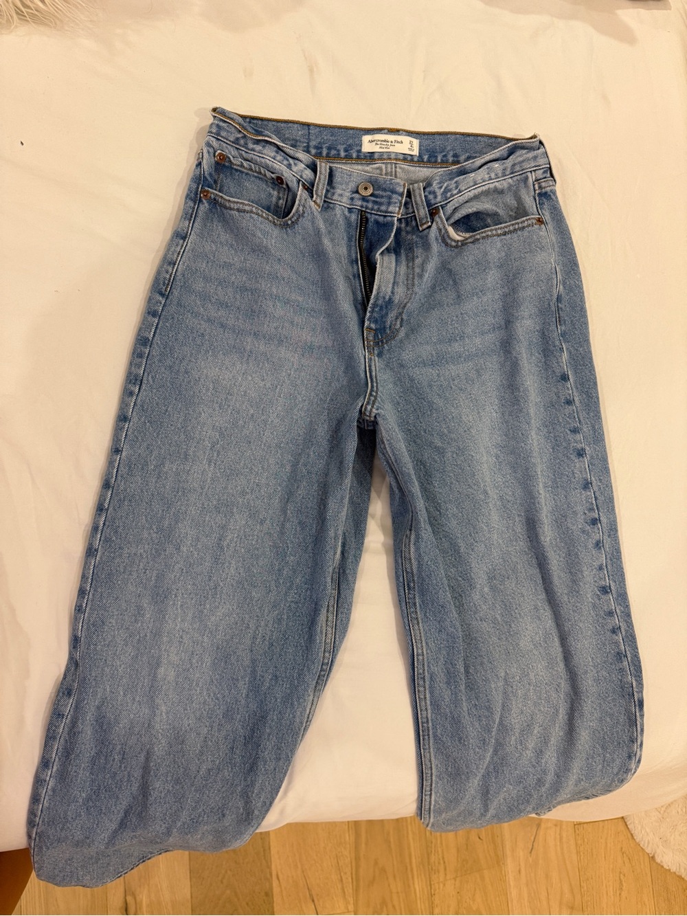 Abercrombie & Fitch Light Blue Boyfriend Jeans